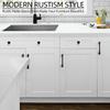 Oukali Classic Cheap Zinc Kitchen Cabinet Drawer 96mm 128mm 160mm 192mm Matte Black Pull Handles