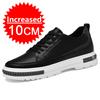 New Men Elevator Shoes Height Increase 8cm 10cm Luxury Brand Sneaker Genuine Leather Men Hidden Heels Fashion Flats Casual Shoes