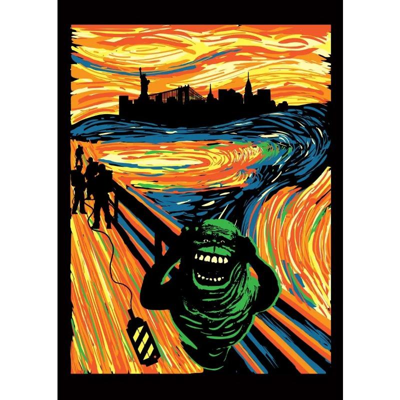 Знаменитая картина на холсте Эдвард Мунк Крик Абстрактные смешные постеры и принты Настенное искусство Картина с кошкой и собакой для спальни Домашний декор