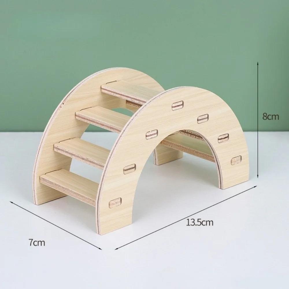 New Wooden Hamster Villa Chewable Easy to Install Seesaw Swing Cage Accessories Durable Hamster Climb Toy Pet Supplies