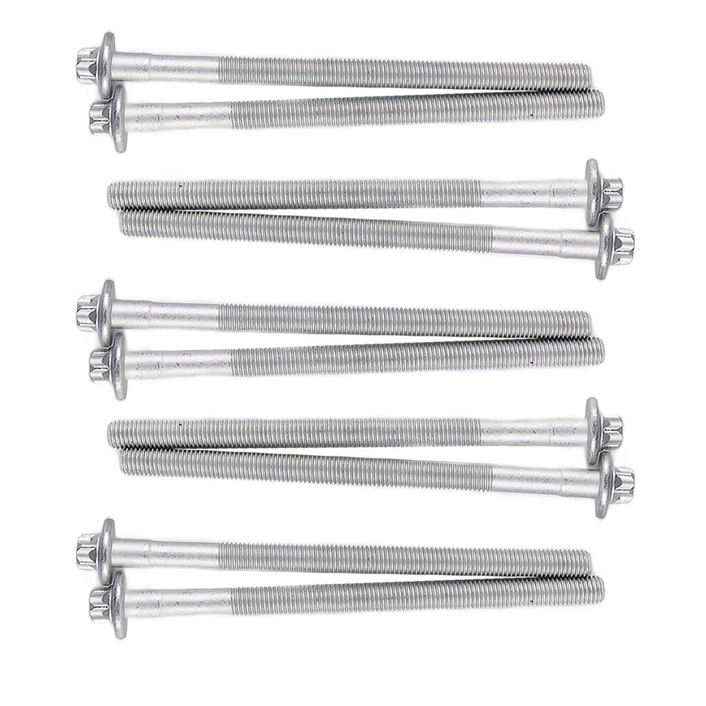 10 PCS Engine Cylinder Head Bolts Kit For Mercedes-Benz W203 C204 R172 L4 M271 1.8 165mm Length Cylinder Head Screws Engine Part