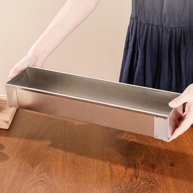 Прямоугольная форма для торта с антипригарным покрытием, форма для тирамису, противень для выпечки торта, нержавеющая сталь, формы для приготовления десерта тирамису, многофункциональная форма для чизкейка