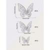 12 шт./набор 3D полые наклейки на стену в виде бабочек, топперы для украшения торта, свадебный декор, декор для гостиной, домашний декор, наклейки с бабочками, декор для вечеринки в честь гендер-пати