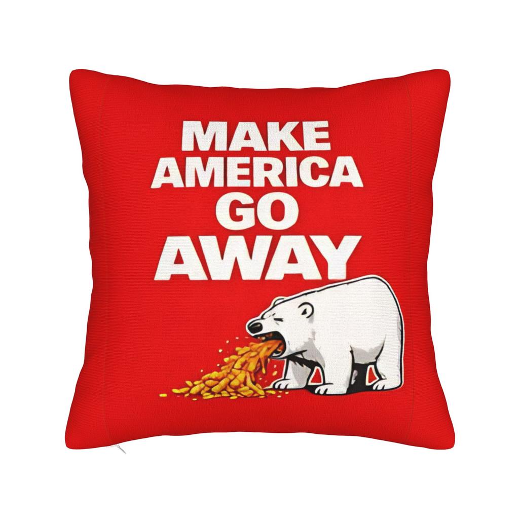 Nu Det Nu uk Greenland flag Pillowcase Polyester Cushion Cover Gift MAGA Throw Pillow Case Cover Home Zippered 4040cm