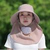 Shawl Sun Hat UV Protection Women's Ponytail Hat Fashion Shawl Mask  Autumn