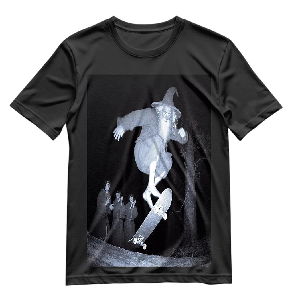 The Lord Of The Rings T Shirt Funny Gandalf Skateboarding Shirt S-XXXL TLOR Tee