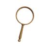 652F Aspherical Glass Magnifier 10X Magnification with Retro Wooden Handle Comfortable Reading Aid Gift for Senior