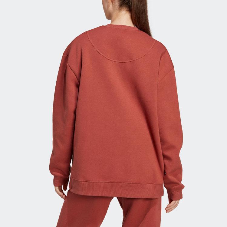 Adidas X Stella McCartney Sportswear однотонный свитшот с круглым вырезом женский свитшот коричневый IC5978