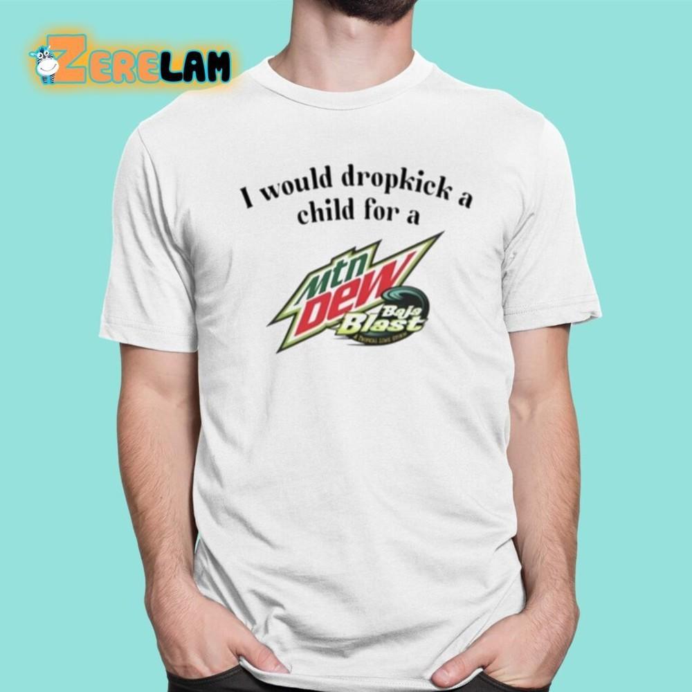 НОВЫЙ Футболка с принтом "Я бы пнул ребенка ради Baja Blast" Винтажная Трендовая S-5XL Унисекс