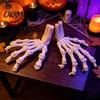 Прочные Пластиковые Скелетные Украшения Хэллоуин Руки, 3D Печатная Модель Костей Руки, Реалистичные Вечеринка Реквизит Жуткий Костяной Коготь Реквизит для Домашнего Украшения