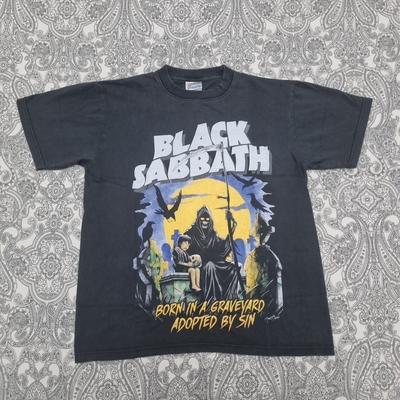 Винтажная футболка Black Sabbath Born In A Graveyard Тур Оззи Осборна