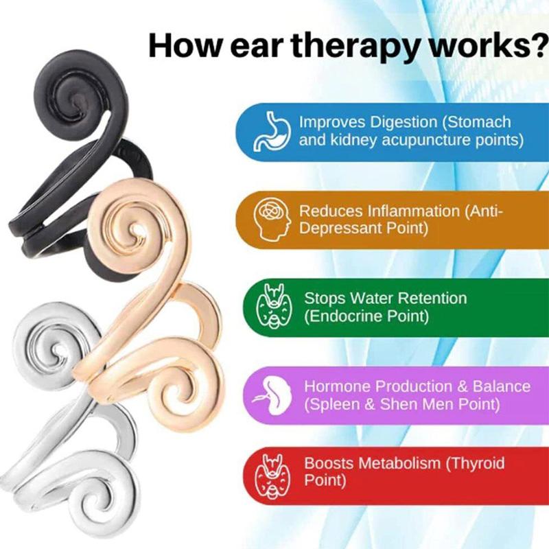 Серьги без пирсинга, простые серьги-клипсы, серьги для похудения, серьги для здоровья, стимулирующие акупунктурные точки, зажим для сережек