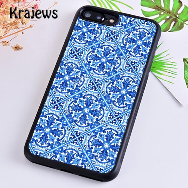 Krajews Чехол для телефона с древним цветочным узором для iPhone 17 Air 16 15 14 plus 12 pro max coque Оболочка Fundas
