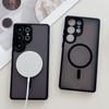 Магнитный Матовый Полупрозрачный Чехол для Magsafe для Samsung S25 Edge S24 S23 Ultra Plus FE A17 A07 A56 A36 A26 A16 A55 A35 Крышка
