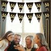 30 /40/ 50 /60 Year Happy Birthday Banner Adult Birthday Anniversary Backdrop Decoration for Birthday Party Background