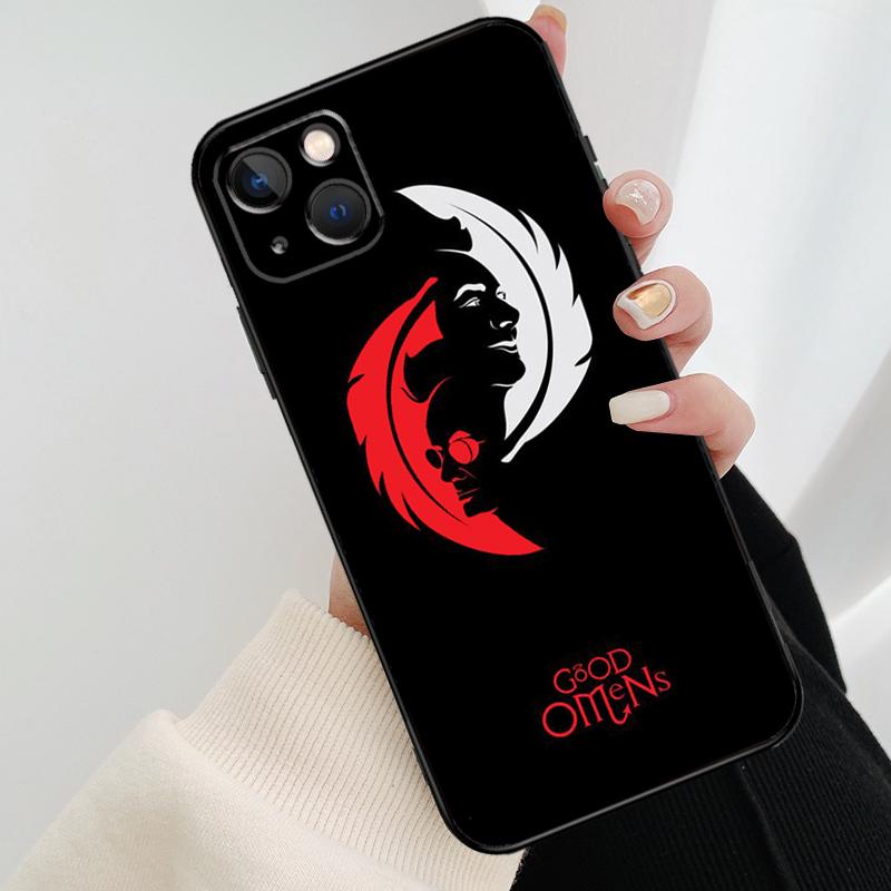 Чехол 'Благие Знамения' Для iPhone 12 11 13 14 15 16 Pro Max Mini Чехол Для iPhone XR X XS Max Plus Чехол Для Телефона