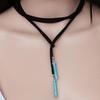 Women Bohemian Turquoise Pendant Long Rope Choker Necklace Jewelry Sweater Chain