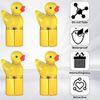 4 Pcs Cute Duck Tire Valve Stem Cap, Decorative Tires Valves Caps, Glow in The Dark Tire Valve Caps, Wheel Accessories, Universal for Cars,