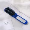 Folding Hair Brush with Mirror Soft Bristles Scalp Massage Portable Anti-static Hair Detangling Styling Comb Women Travel Hairdressing Tools