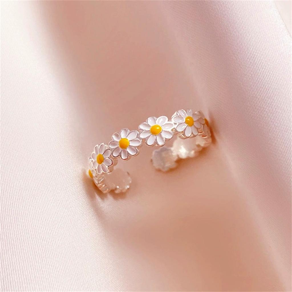 Fashion Ring Cute Daisy Open Adjustable Ring For Women