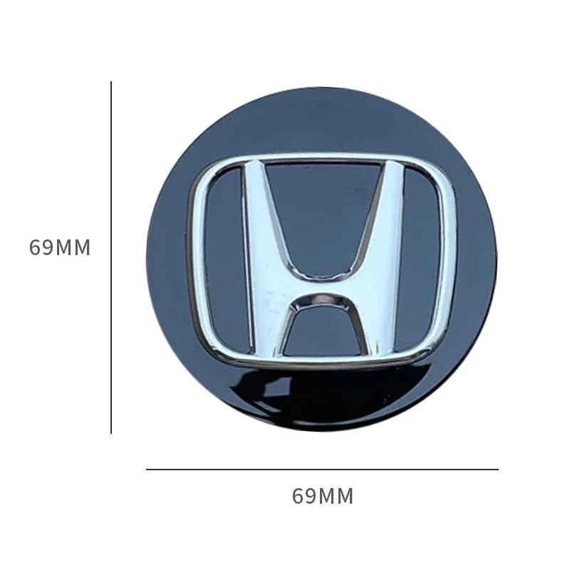 4pcs 69mm Car Wheel Center Hub Caps Dustproof Cover Emblems for Honda Accord CRV XRV Civic Odyssey Rim Hub Emblemem
