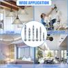 42 Pieces Expansion Screw Bolts with 6 Size Hollow Drive Wall Anchor Screws Assortment Kit Home Improvement Drywall Lamp