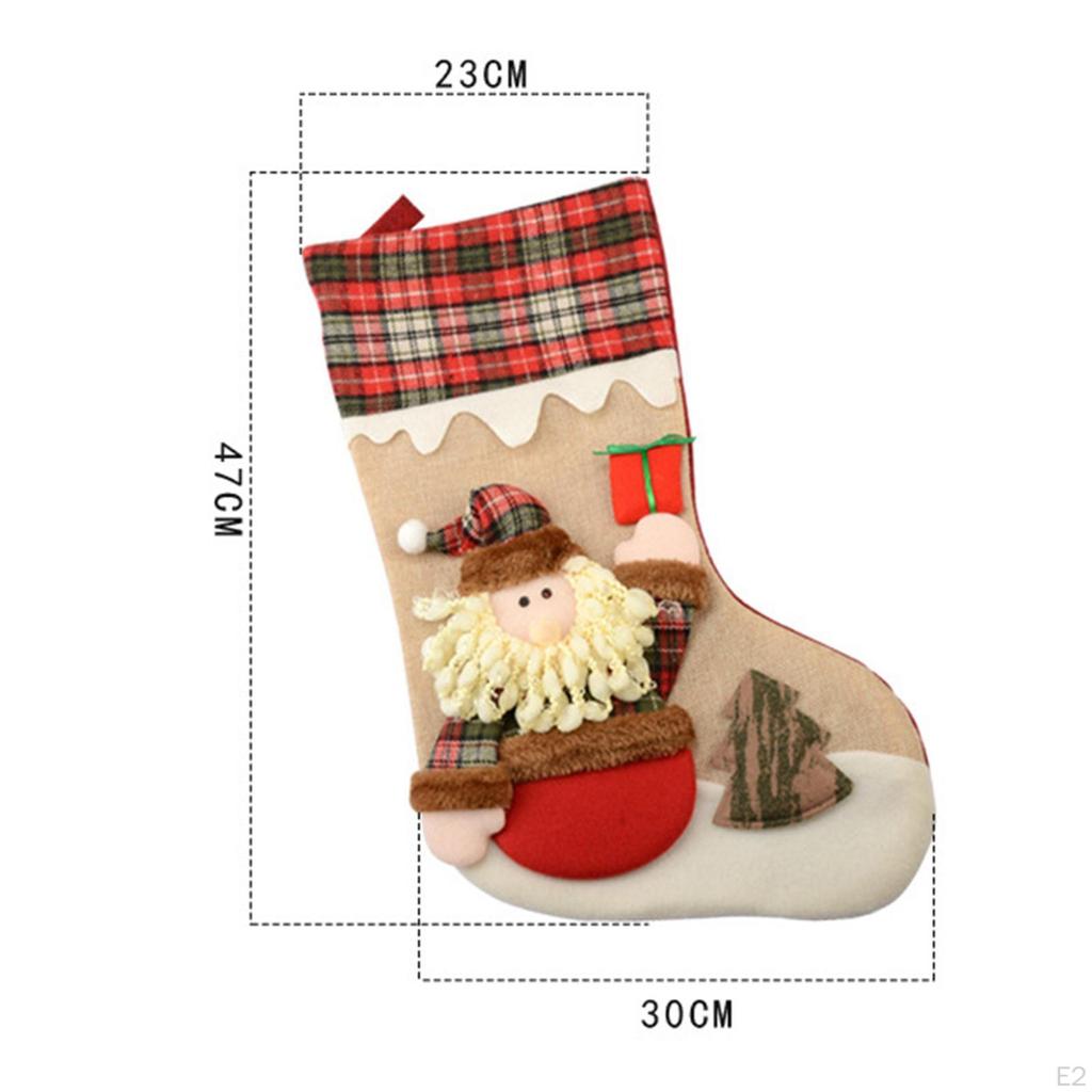 Christmas Stockings 3D Socks, Gift Bags, Hanging Stockings, Party Favors, Large