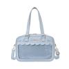 Ita Bag Itaba School Bag Tote Bag 2WAY Oshikatsu Bag Deco Bag Clear Bag JK Uniform Oshikatsu Goods A4 Large Capacity TB01 [Manatsulife] Women's (Blue)