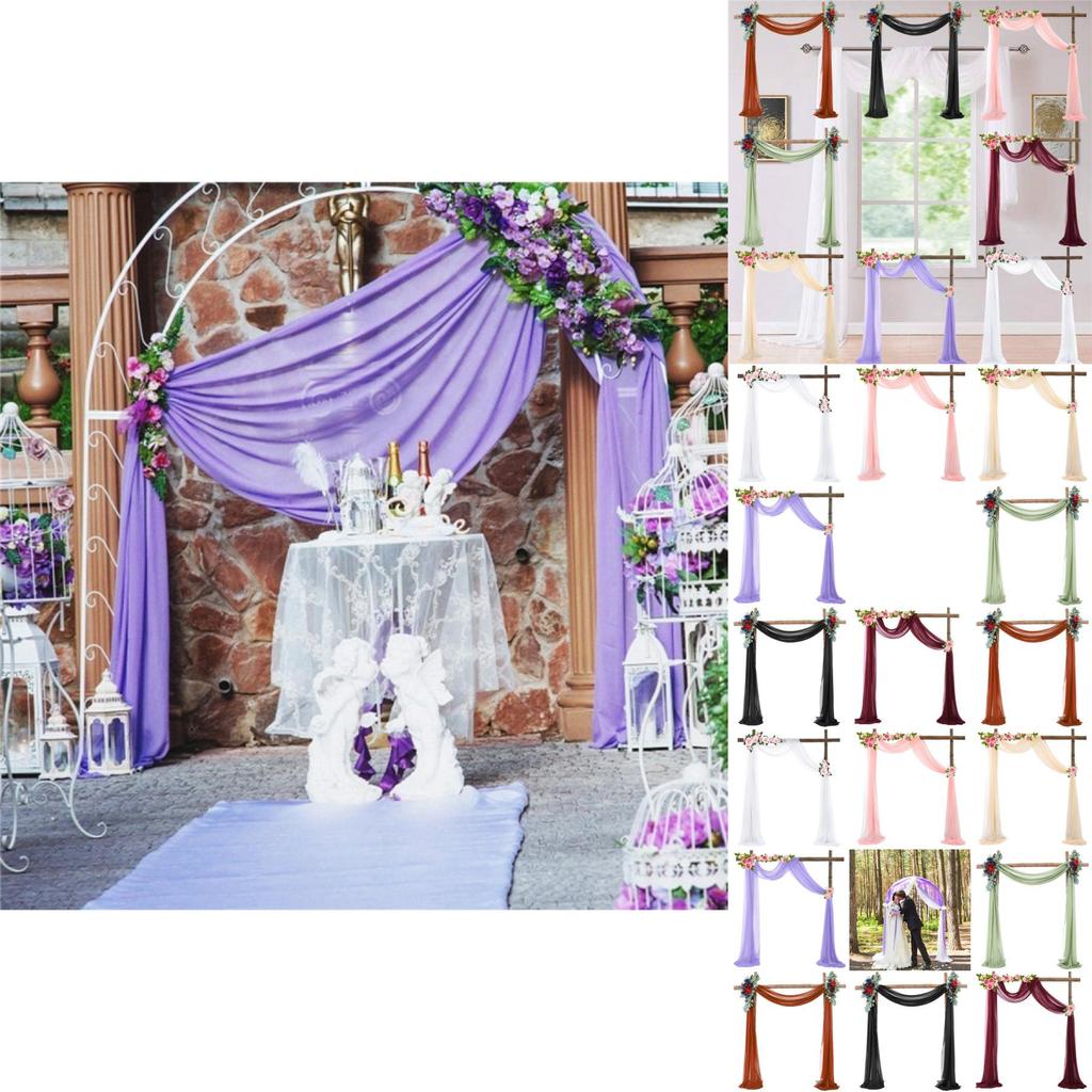 Украшение для Хэллоуин-вечеринки Полупрозрачная шифоновая занавеска для арочных дверей и окон