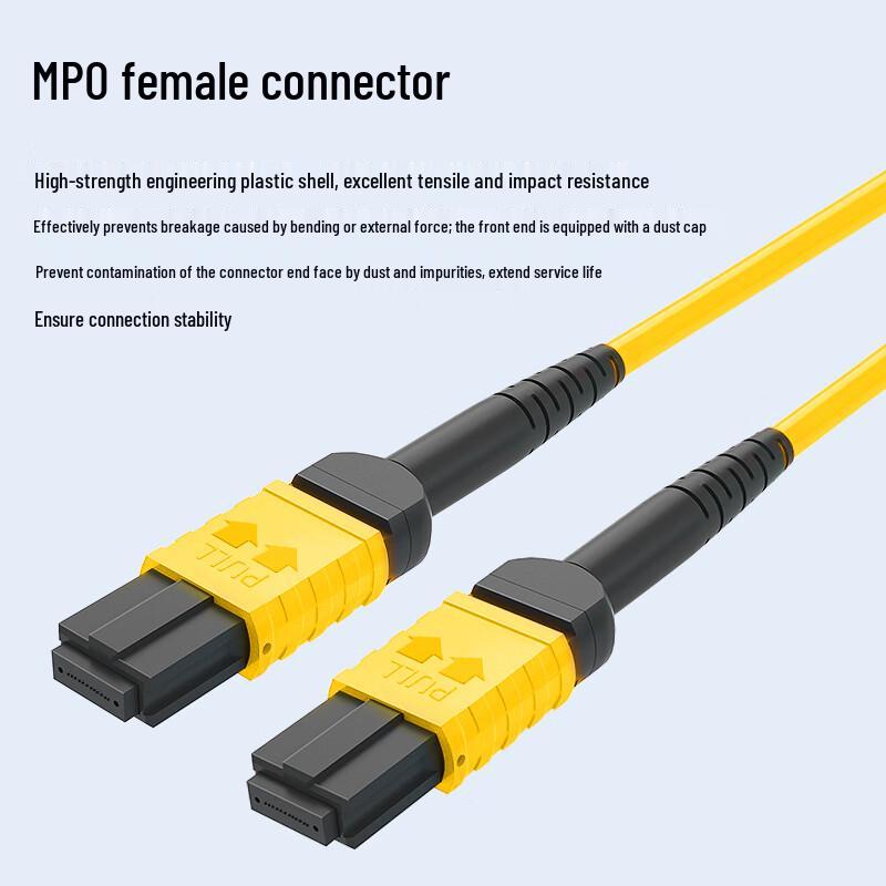 Boyang 12-Core Single-Mode MPO Fiber Optic Patch Cable