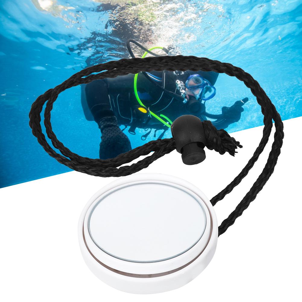 HSJ-928 Diving 360 Degrees Rearview Mirror with Lanyard Side Hanging Cave Water Sports Gear Accessory
