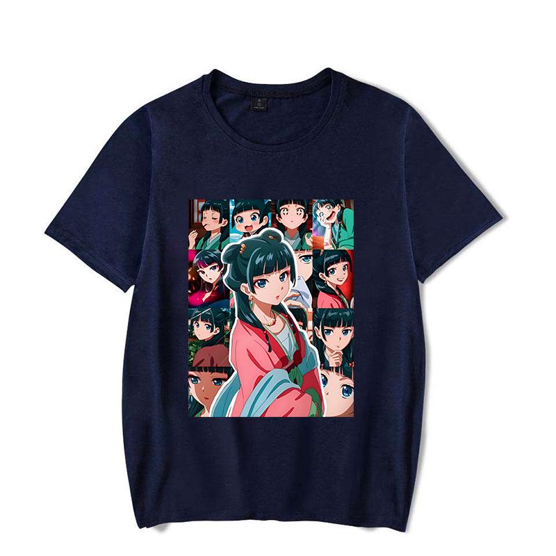 Unisex New The Apothecary Diaries Printed T-shirts Unisex WoUnisex Summer Casual Short Sleeved T-shirts Round Neck Tops Maomao T Shirt