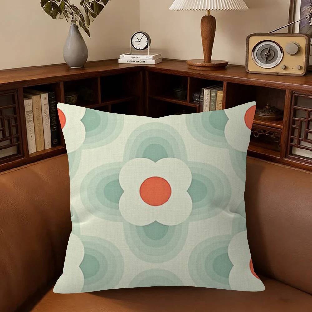 Flower Pillowcase Toon Gift Cushion Cover Bedroom Home Sofa Chair Seat Decor Pillow Case Logo O-Orla Kiely