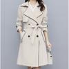 Women's Mid-length Spring Autumn New Fashionable Waist-closing High-end Trench Coat