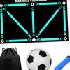 Футбольный коврик для тренировки шагов Дриблинг Бесшумный спортивный вспомогательный реквизит Нескользящий