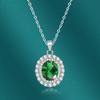 BELLA BOX Oval Pendant Necklace Multiple Colour Fashion Wedding Engagement Jewelry