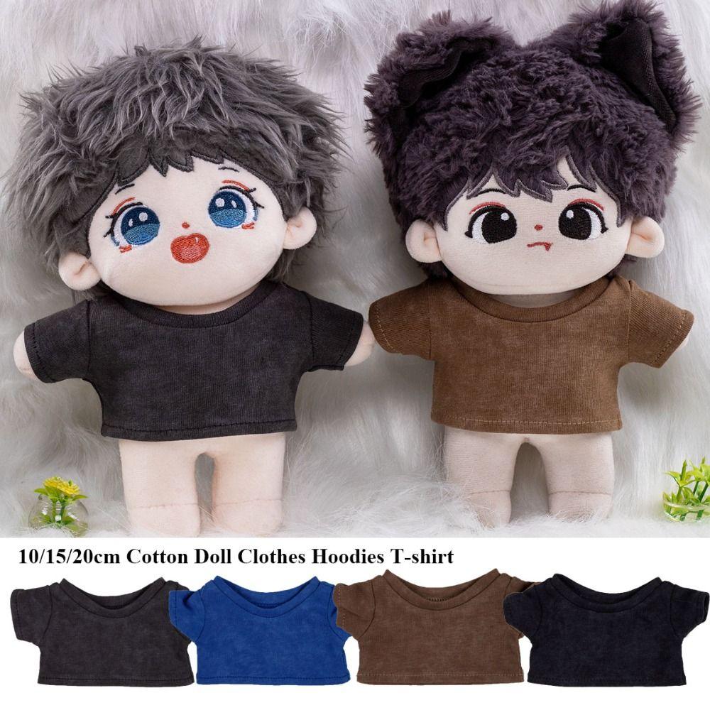 Fashion Style Cotton Doll Clothes Elastic Idol Doll Outfit  for 10/15/20cm Cotton Stuffed Dolls
