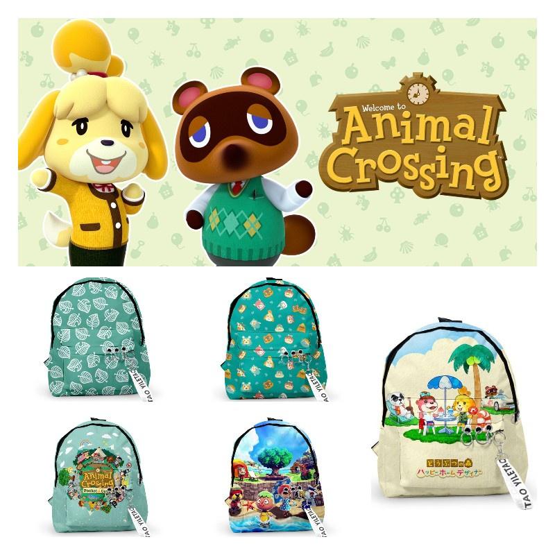 Школьный рюкзак Animal Crossing из ткани Оксфорд, водостойкий, вместимость 20 л