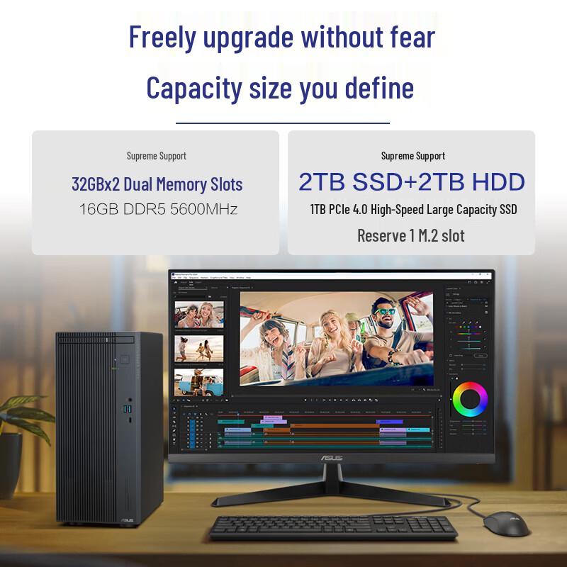 ASUS PoXiao 7X Desktop PC with Monitor (CN version)