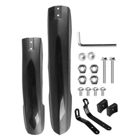 1 комплект велосипедных крыльев, легкие, портативные, с полным покрытием, толстые, широкие, универсальные, для горного велосипеда, передние и задние брызговики, аксессуары для велосипеда