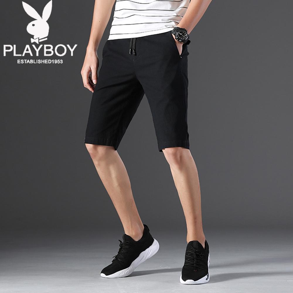 PLAYBOY ESTABLISHED 1953 Мужские летние шорты повседневные свободные трендовые спортивные пляжные брюки Five Points