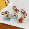 1 шт. мультяшный капибала брелок креативный капибара телефон кулон наушники чехол подвески сумка декор автомобильный брелок аксессуары