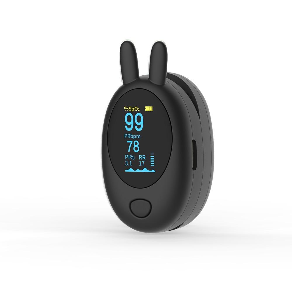 Rechargeable Finger Pulse Oximeter Voice Monitoring Finger-Clip Oximeter  Children's Use