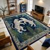 Fluffy White Tiger Blue Carpet for Living Room Home Decoration Luxury Non-slip Rug Easy Clean Short Velvet Soft Sofa Floor Mats