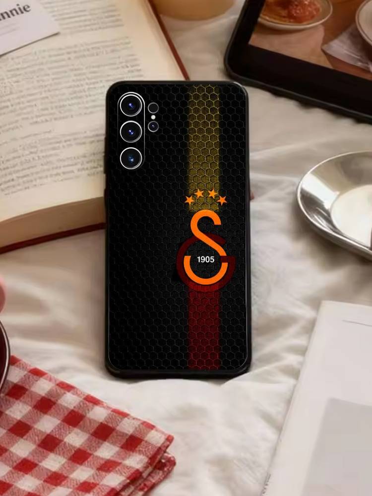 Классический чехол Galatasaray S-SK1905 для Samsung S26,S25,S24,S23,S22,S21,S20,Ultra,Plus,FE Черный мягкий чехол