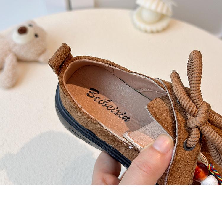 Весна/Осень 2026 Детские ретро кожаные сандалии Birkenstock - Корейский стиль, Универсальные, Мягкая подошва, Легкие