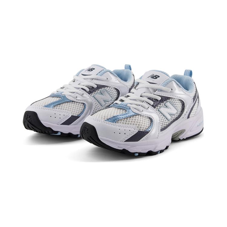 New Balance Детские 530 Белый/Темно-Арктический Серый PZ530RA