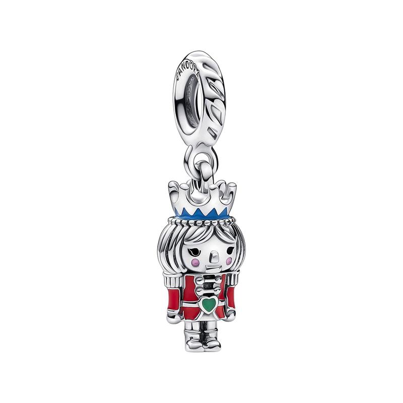 Pandora Nutcracker sterling silver enamel pendant women's silver 792331C01