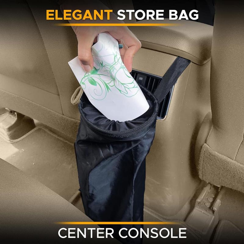 Multifunctional Car Seat Back Trash Holder Hang Litter Bag Garbage Storage Rubbish Container Oxford Cloth Car Waste Bins Cleaning Tools