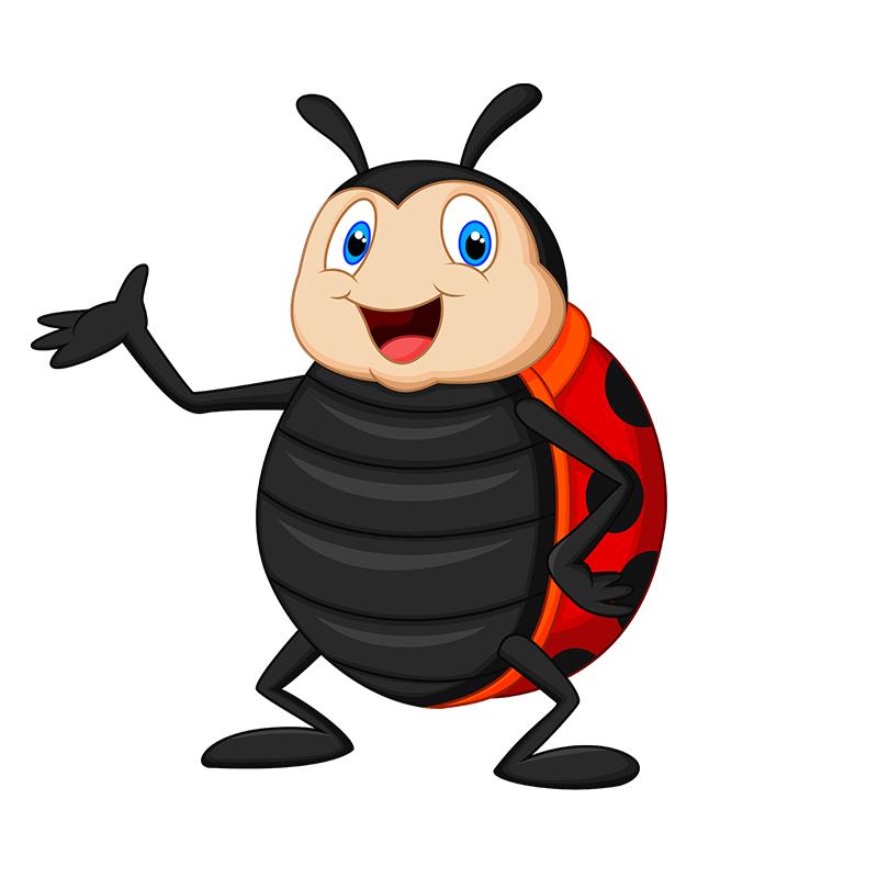 Симпатичная самоклеющаяся наклейка «Божья коровка» с мультяшными насекомыми, автомобильная наклейка, водонепроницаемые автодекоры